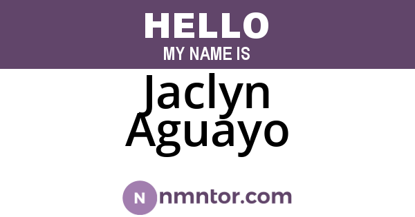 Jaclyn Aguayo