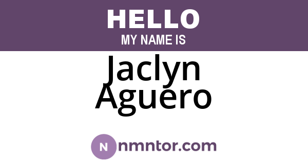 Jaclyn Aguero