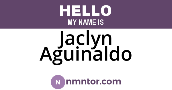 Jaclyn Aguinaldo