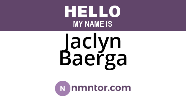 Jaclyn Baerga