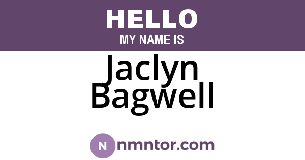 Jaclyn Bagwell