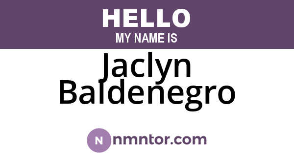 Jaclyn Baldenegro