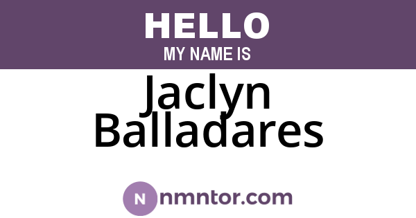 Jaclyn Balladares