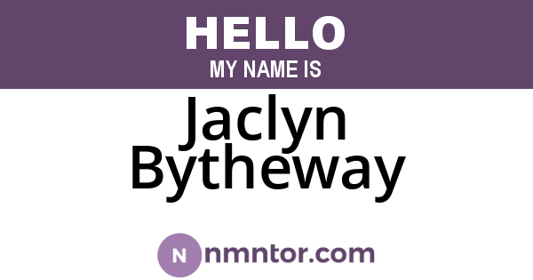 Jaclyn Bytheway