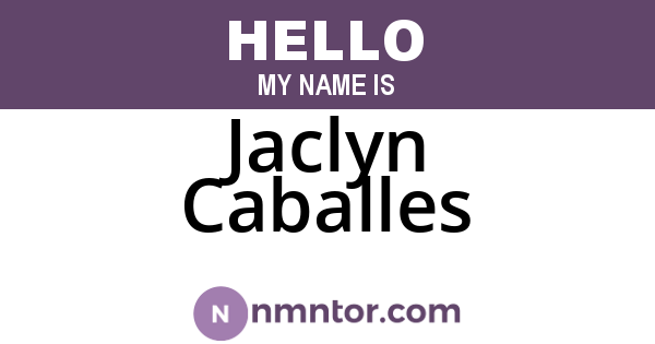 Jaclyn Caballes
