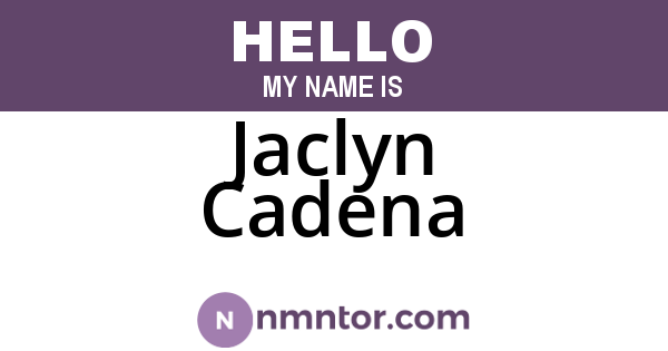 Jaclyn Cadena