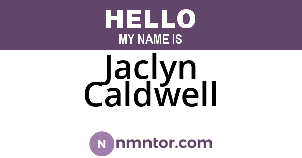 Jaclyn Caldwell