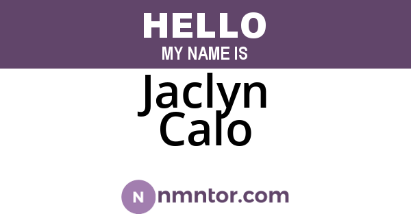 Jaclyn Calo