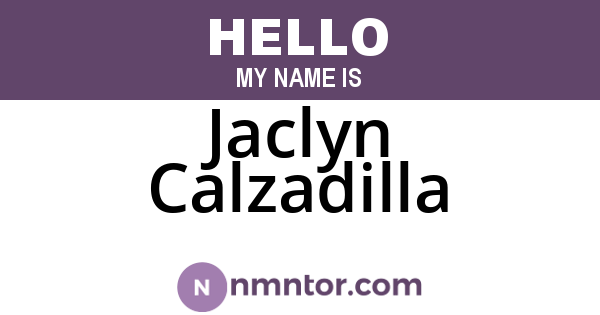 Jaclyn Calzadilla