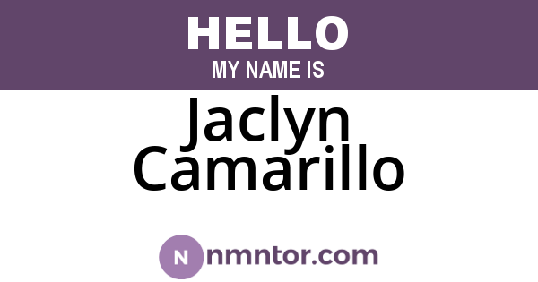 Jaclyn Camarillo