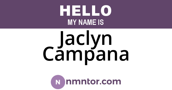 Jaclyn Campana