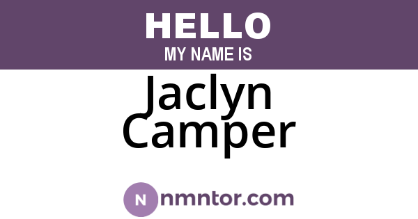 Jaclyn Camper
