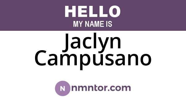 Jaclyn Campusano