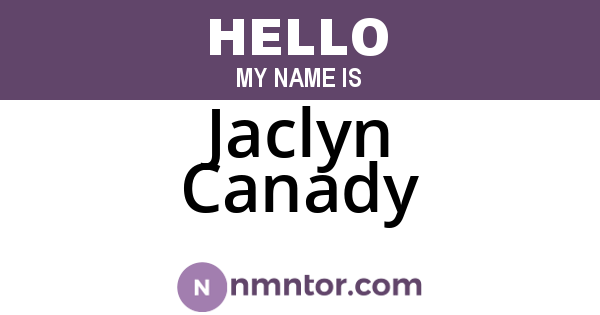 Jaclyn Canady