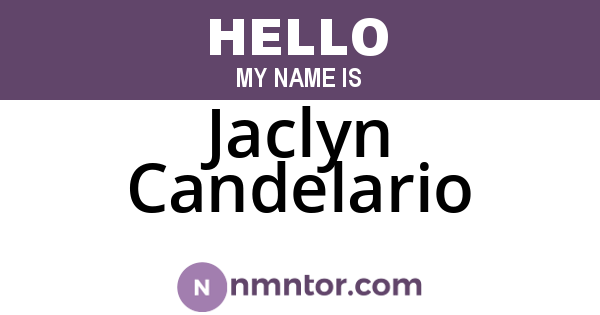 Jaclyn Candelario