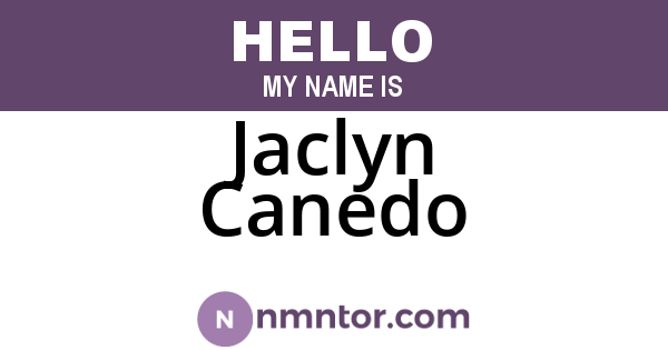 Jaclyn Canedo
