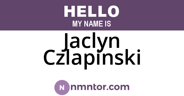 Jaclyn Czlapinski