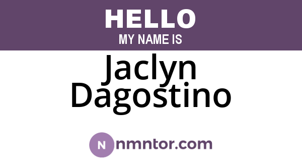 Jaclyn Dagostino