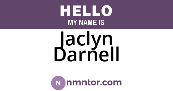 Jaclyn Darnell