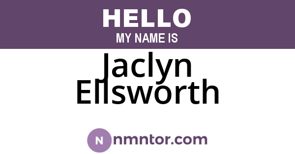 Jaclyn Ellsworth