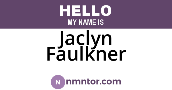 Jaclyn Faulkner