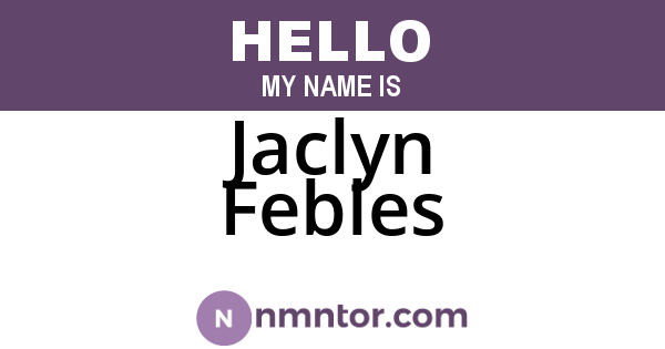 Jaclyn Febles