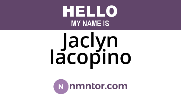 Jaclyn Iacopino
