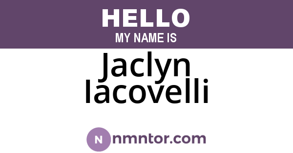 Jaclyn Iacovelli