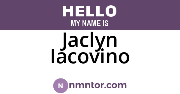 Jaclyn Iacovino