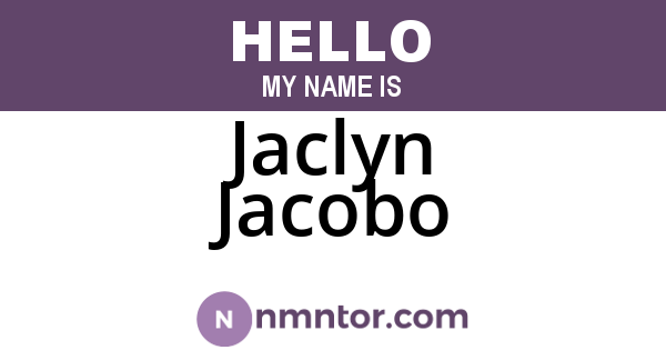Jaclyn Jacobo