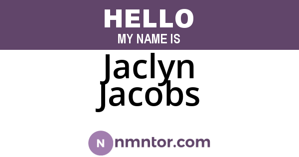 Jaclyn Jacobs