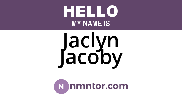 Jaclyn Jacoby