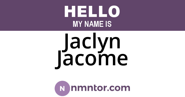 Jaclyn Jacome