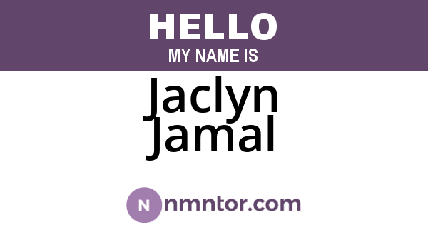 Jaclyn Jamal
