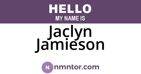 Jaclyn Jamieson