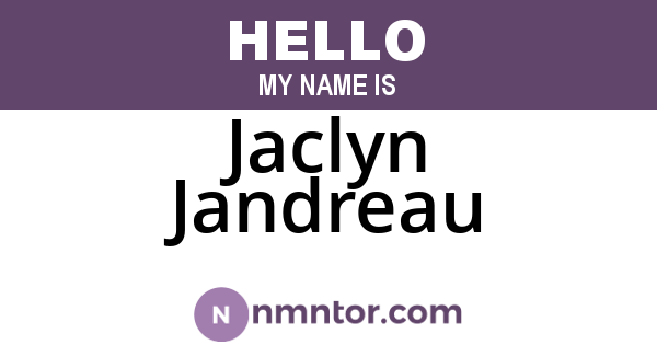 Jaclyn Jandreau