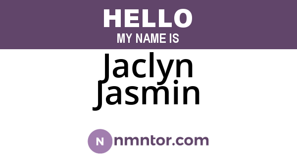 Jaclyn Jasmin
