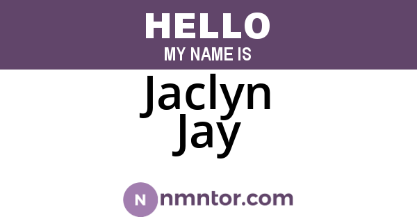 Jaclyn Jay