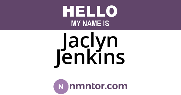 Jaclyn Jenkins