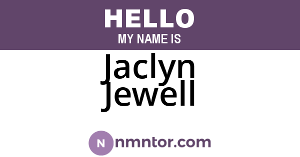 Jaclyn Jewell