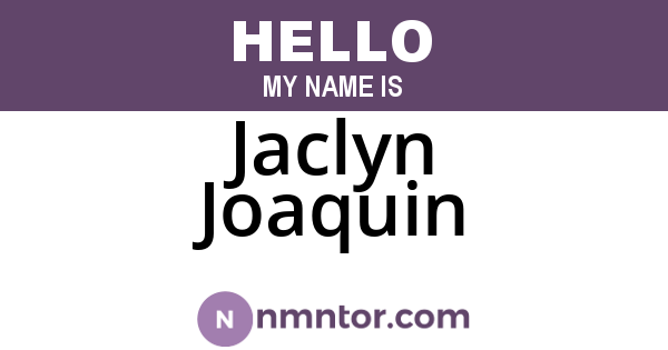 Jaclyn Joaquin