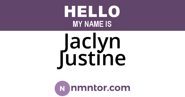 Jaclyn Justine