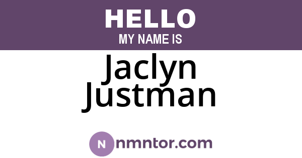 Jaclyn Justman