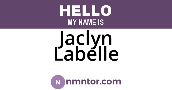 Jaclyn Labelle
