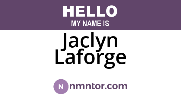 Jaclyn Laforge