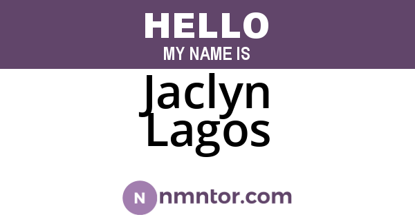 Jaclyn Lagos
