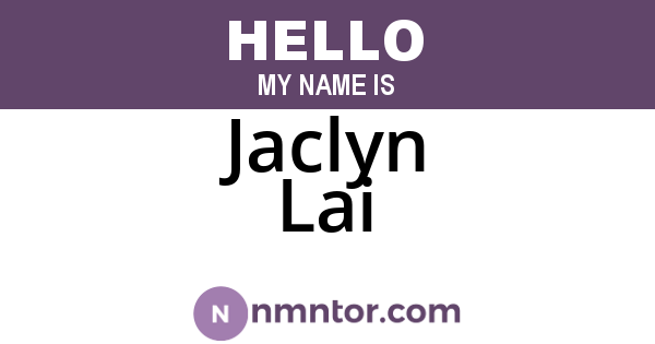 Jaclyn Lai