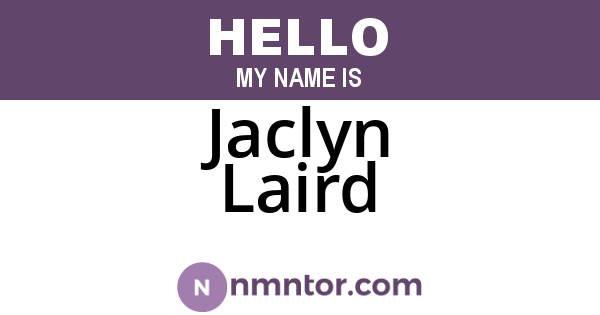 Jaclyn Laird