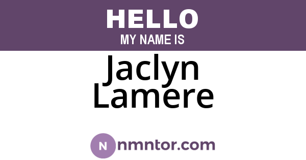 Jaclyn Lamere