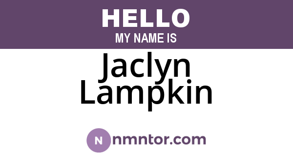 Jaclyn Lampkin